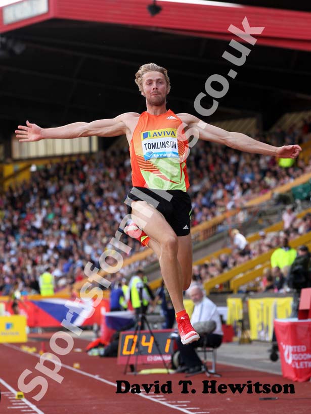 Chris Tomlinson, long jump, 2012 Samsung Diamond League, Birmingham.
